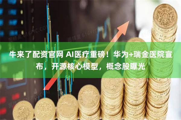 牛来了配资官网 AI医疗重磅！华为+瑞金医院宣布，开源核心模型，概念股曝光